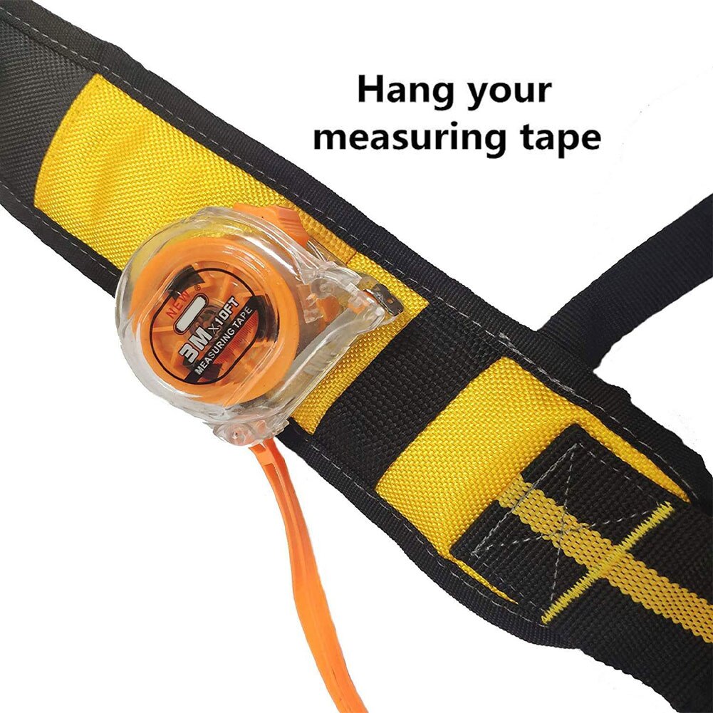 Bretelles de ceinture à outils Type H avec aimant, sangle de harnais à outils rembourrée, plate-forme de Suspension pour électricien