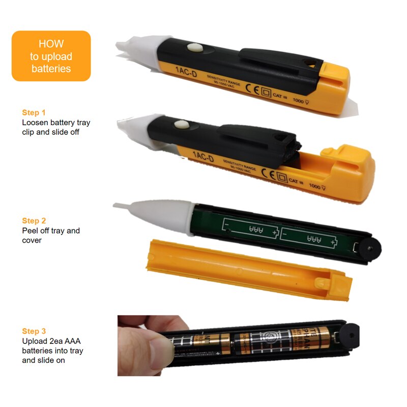 NonContact AC Voltage Detector Electricity Tester Power Test Pen with