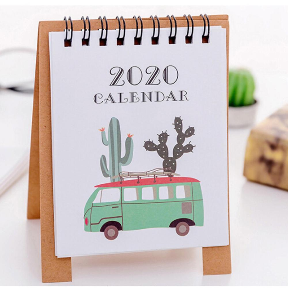 advent calendar Cute Cartoon animal Mini Desk Calendar School Office planner kawaii agenda table calendar office decor FDH