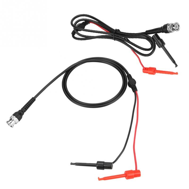2 stk bnc til dobbelt testkrog sonde oscilloskop maskine testledning koaksialkabler god