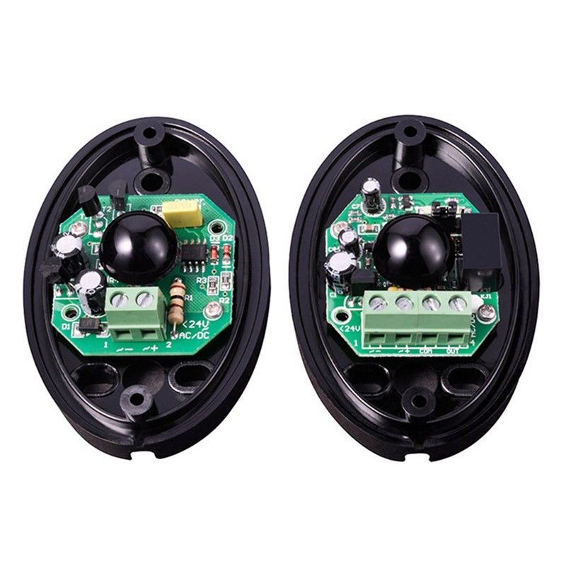 2* Infrared Sensor for Sliding Gate Opener Sensor Beam Safety Photo Cell IR Photocell DC12-24V transmitter+ receiver