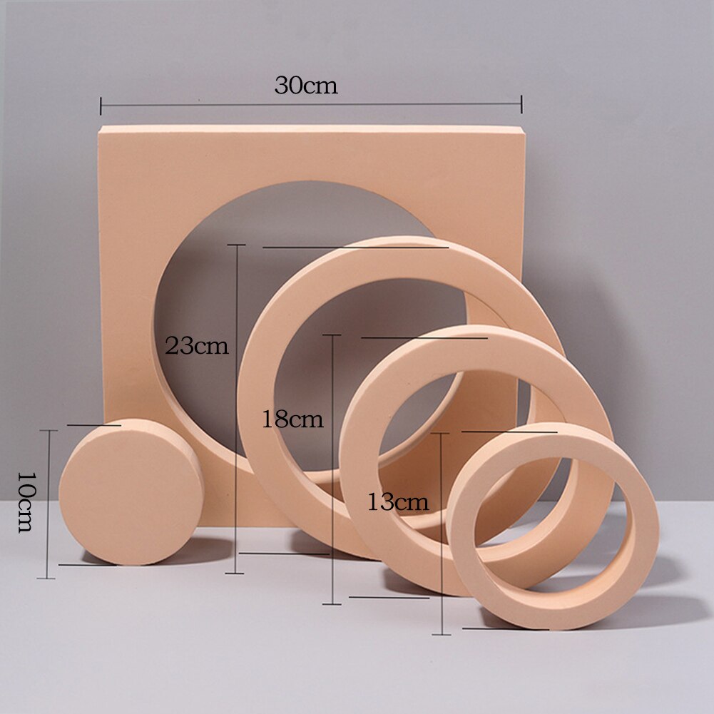 Three-Dimensional Cube Photo Photography Props for Jewelry Cosmetics Ornaments Display Geometry Shape Photo Background Props: 03