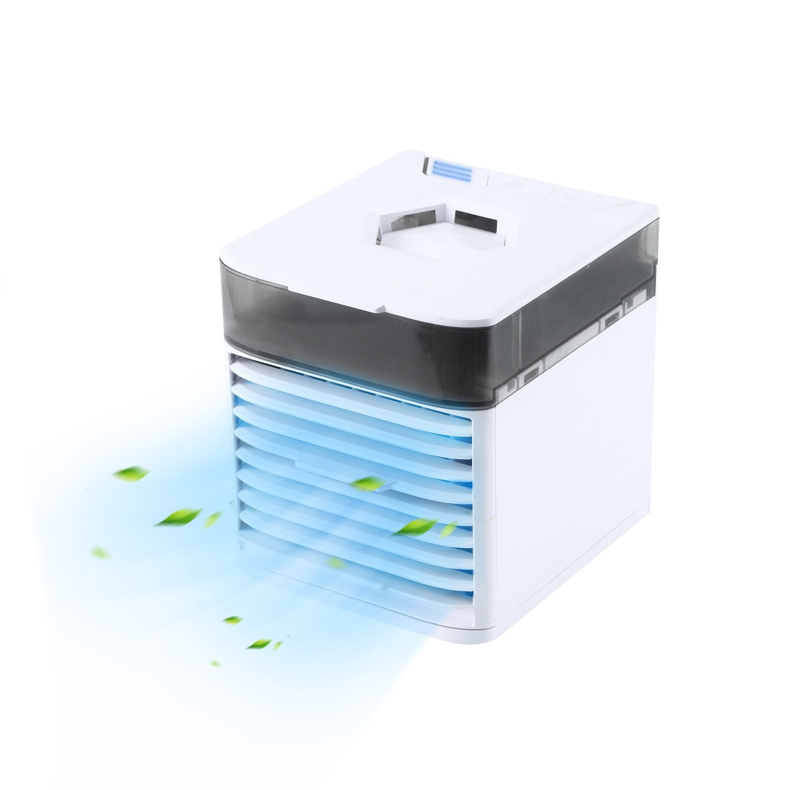 Portable Mini Air Cooler Conditioner Usb Small Air Cooler Ice Crystal Desktop Air Cooling Fan Humidifier Purifier Office Bedroom