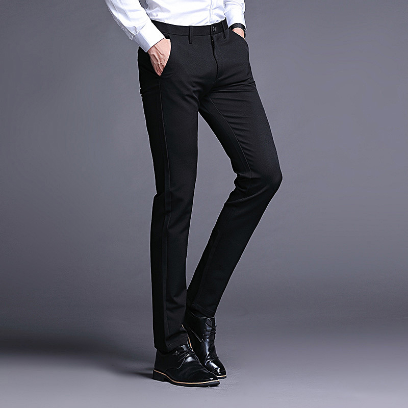 Jbersee Mannen Broek Zwart Bruiloft Pak Broek Slim Fit Business Broek Mannen Werk Plus Size Mannen Casual Jurk broek