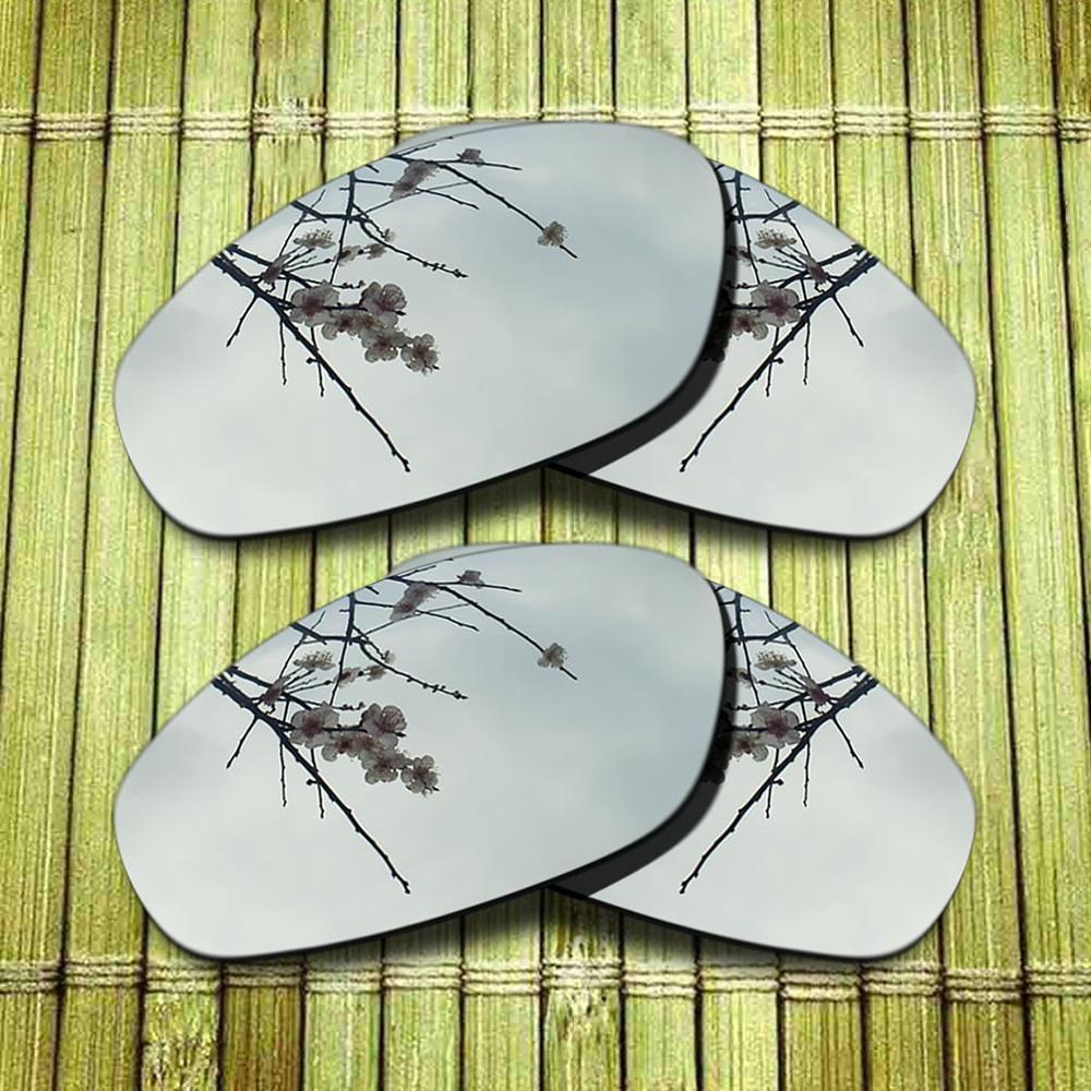 Gepolariseerde Vervanging Lense Voor-Oakley Snorhaar Zonnebril Frame True Kleur Mirrored Coating-Opties: 2x Chrome
