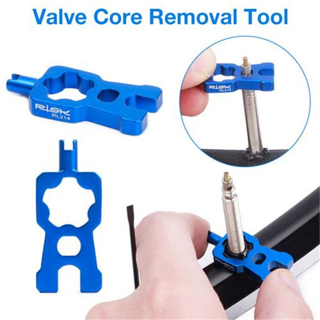 Aluminium Ventiel Remover Ventiel Sleutel Multifunctionele Fiets Ventiel Verwijderen Tool Fiets Reparatie Tool
