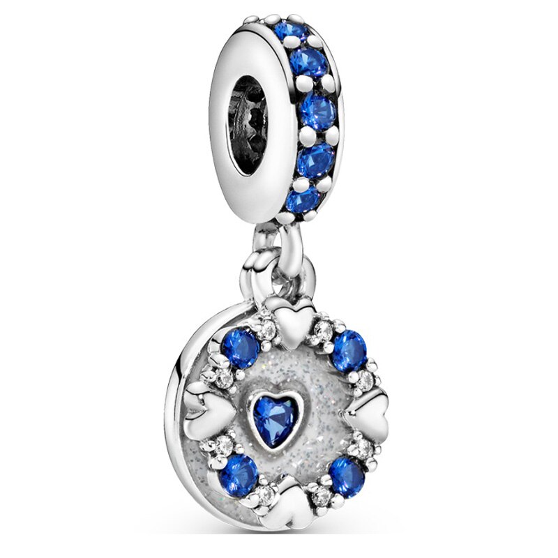 Birthday Cake Twinkling Stars Forever Sisters Crown Pendant Beads 925 Sterling Silver Charms Fit Bracelet Diy Jewelry: SJN-C138