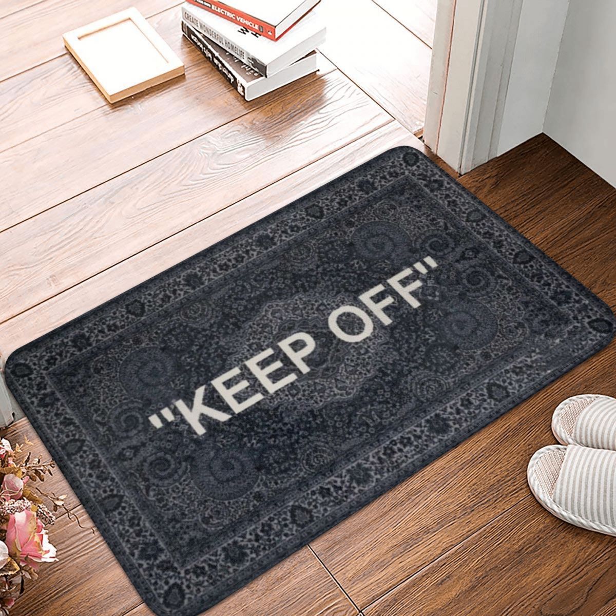 Off White Rug, Keep Off Polyester Doormat Rug carpet Mat Footpad Anti-slip AbsorbentEntrance Kitchen Bedroom balcony Cartoon