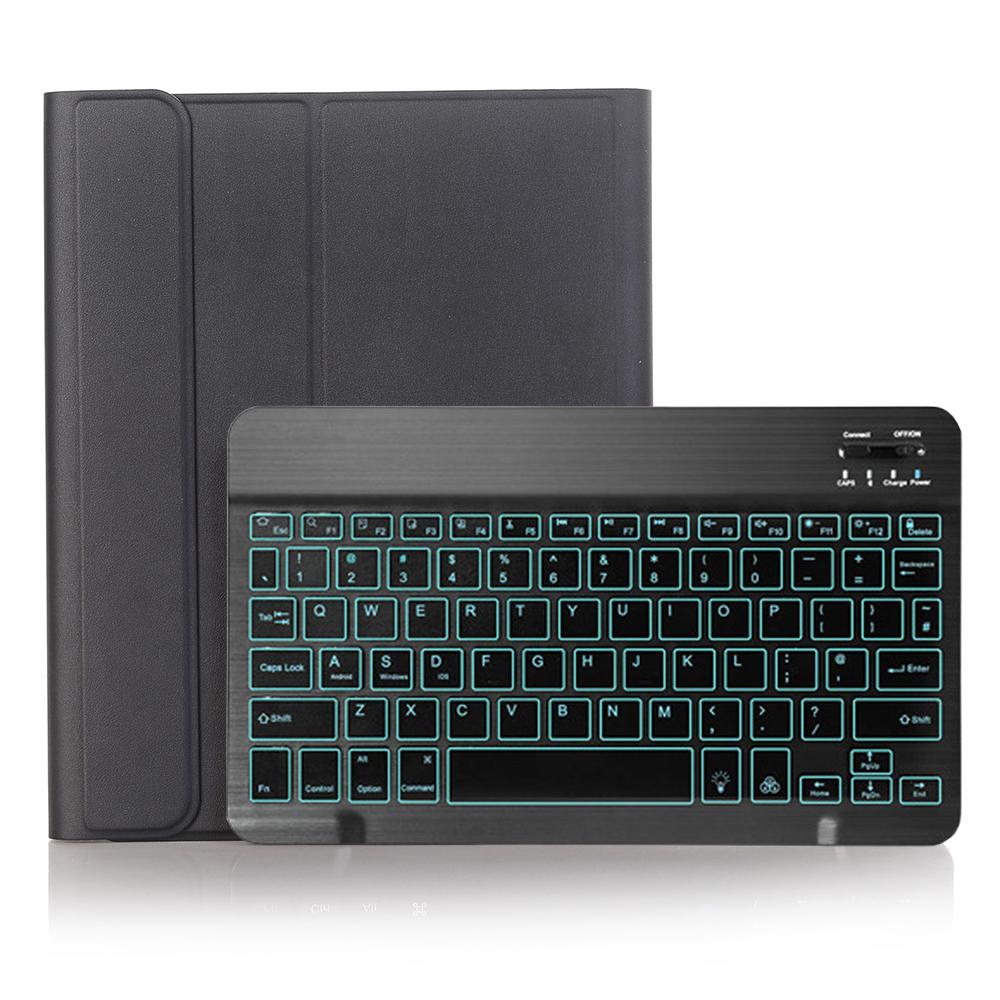 Backlit Keyboard Case voor Apple iPad Air 10.5 Air 3 Case voor iPad Pro 10.5 Bluetooth Toetsenbord Cover funda Potlood Slot: Black with black