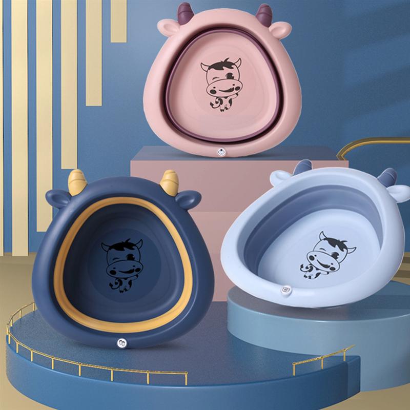 kreskówka składana wanna dla dzieci umywalka robić mycia przenośna umywalka robić mycia twarzy wanny robić stóp akcesoria łazienkowe dla dzieci