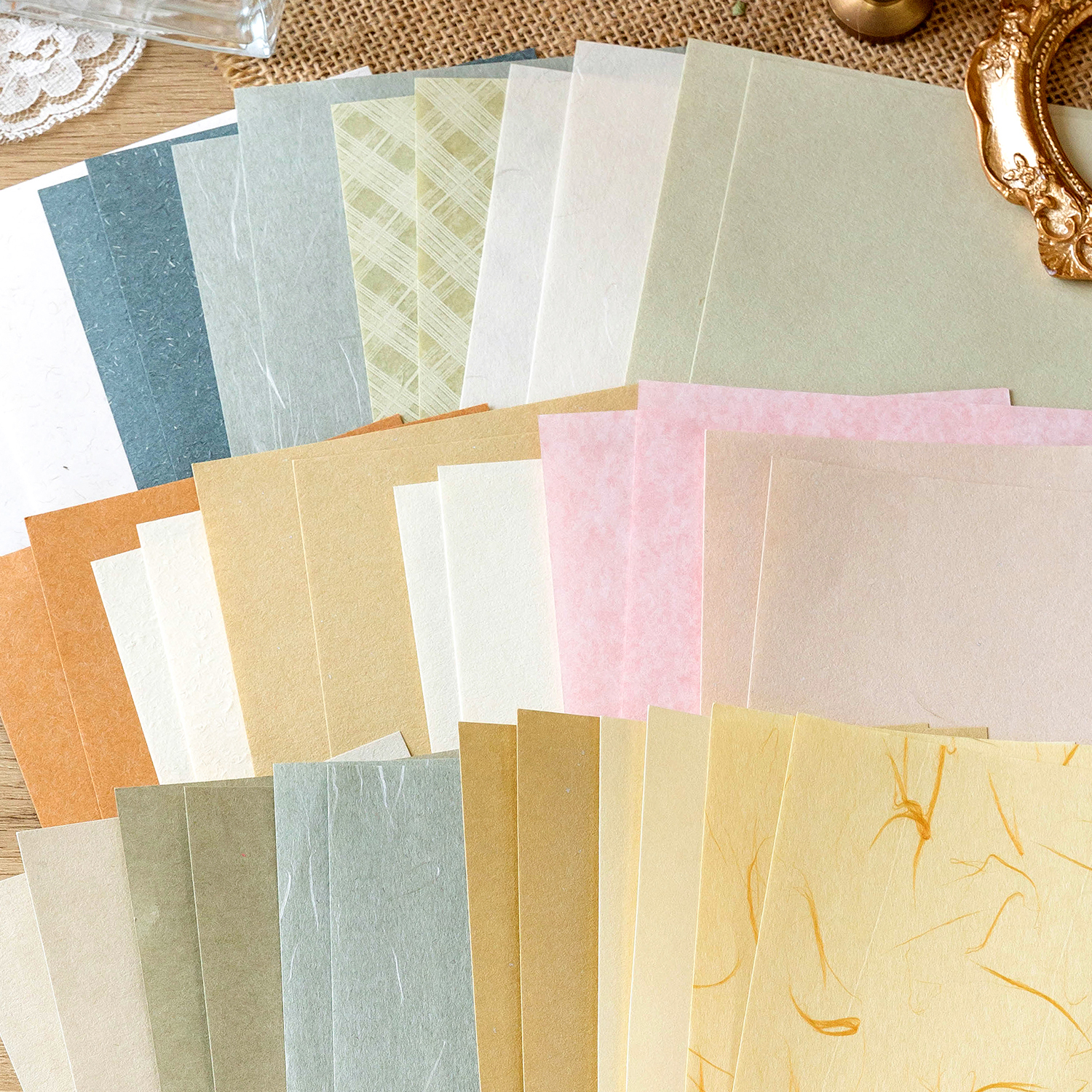 TIANZI 40 stks/pak Vintage materiaal Decoratieve Scrapbooking Dagboek Achtergrond papier DIY junk journal Etiket Briefpapier leveringen