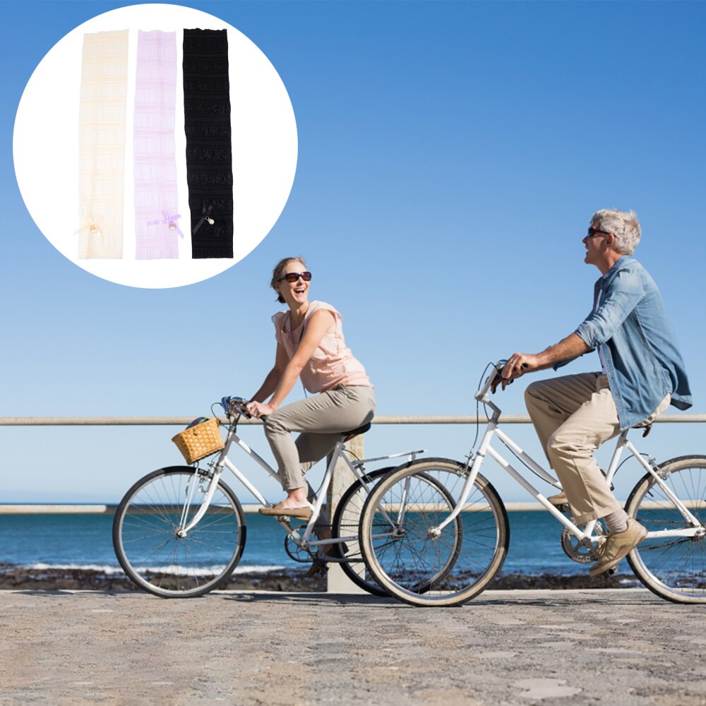 3 Pairs Summer Cooling Sleeves Sun Protection Sleeves UV Protection Arm Sleeves