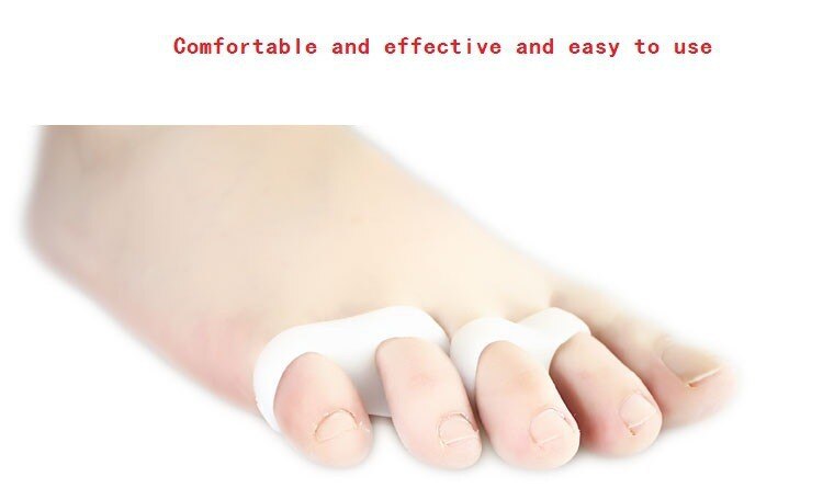Staart siliconen teen separator zachte siliconen gel voeten care tool duim valgus beschermer