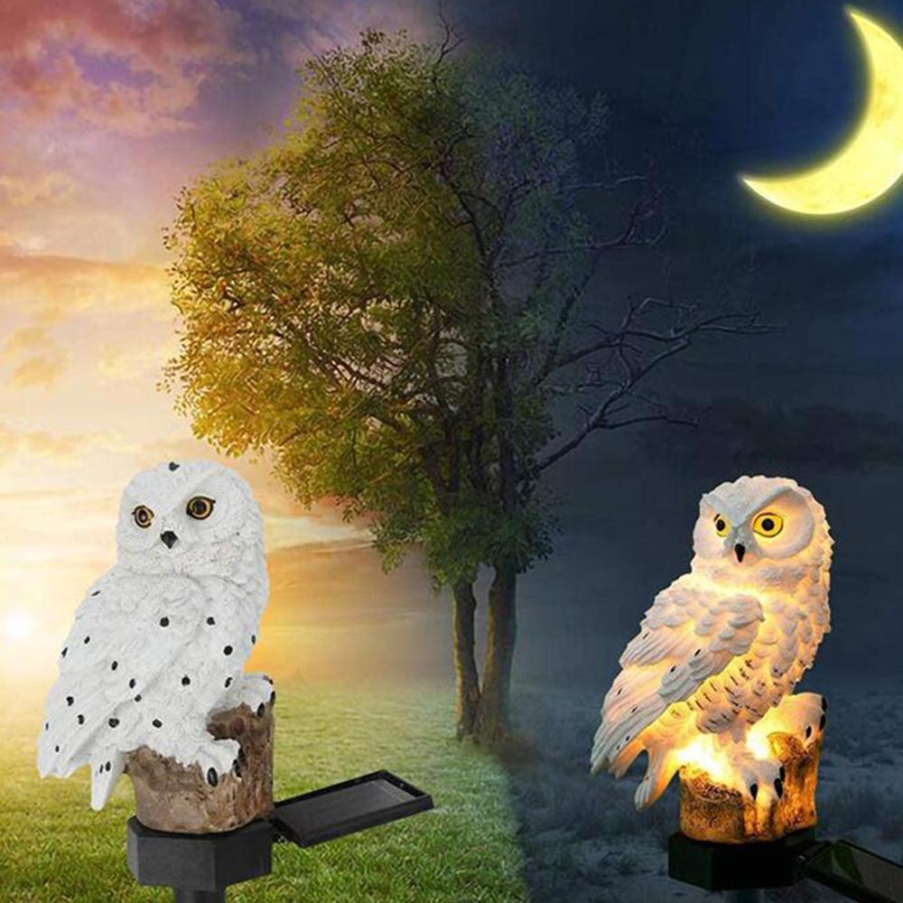 Solar Owl Garden Light Lawn Lamp Automatically Lights At Night Outdoor Night Lights Owl Shape Solar Lamp Landscape Decorative