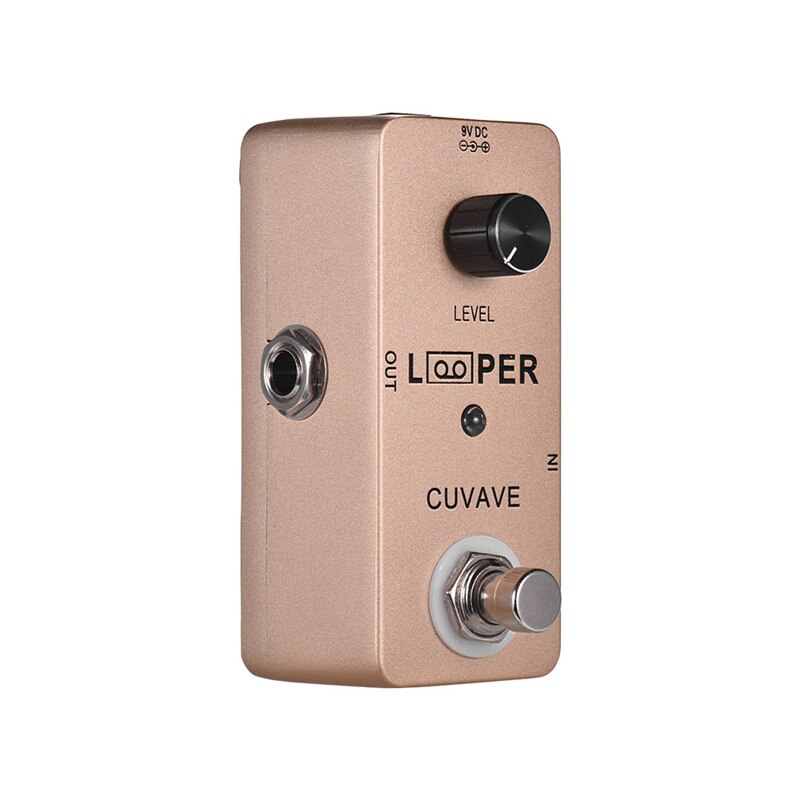 CUVAVE Mini Guitar Loop Looper Pedal Max. 5 Minutes Recording Time Unlimited Overdubs Full Metal Shell
