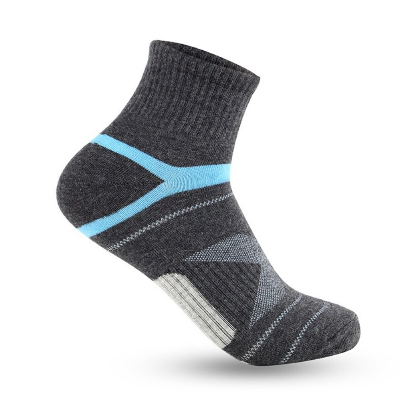 3 Pairs Mannen Compressie Sok Voor Man Sport Sokken Compressie Basketbal Sport Sokken Mannen Merino Wol Zwarte Enkel Katoen sokken