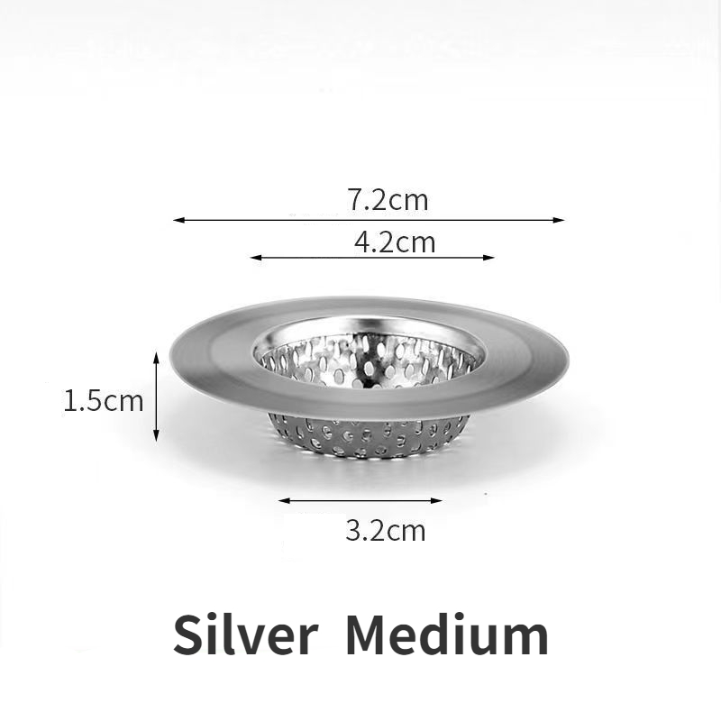 Stainless Steel Sink Filter Mesh Shower Floor Drain Hair Catcher Stopper Food Slag Drainer for Kitchen Bathroom Accessories: Black Nickel