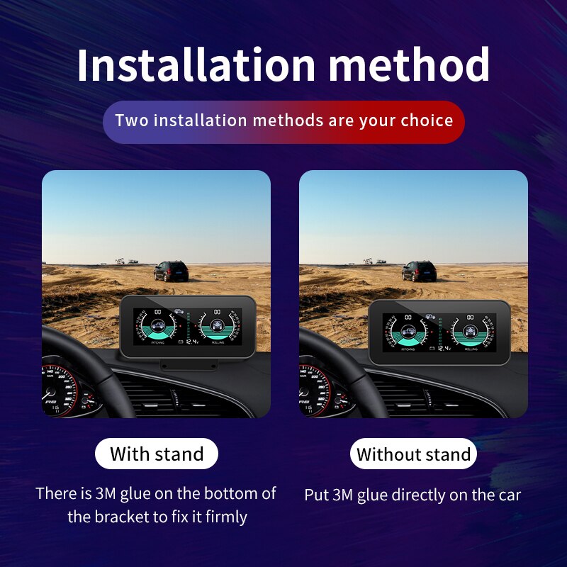 M50 GPS Slope Meter Off Road Car Smart Inclinometer Head Up Display Tilt Pitch Angle inclinometro Auto OBD2 HUD