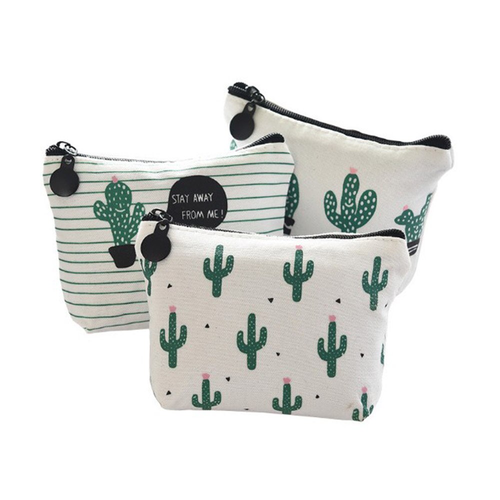 Retro Cactus della Tela di canapa Della Borsa Della Moneta Piccolo Raccoglitore Della Carta Chiave della Moneta Pacchetto Borse Della Chiusura Lampo Mini borsa del Cambiamento Del Sacchetto del Trasduttore Auricolare Supporto Della Borsa Bambini delle donne