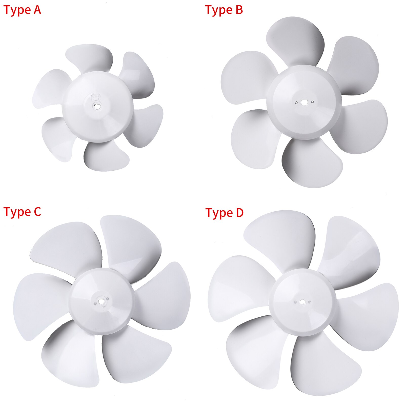 White Plastic Vent Fan Blades Replacements Cooling Fan Blades Vent Range Hood Fan Blades for RV Bathroom Kitchen Vent Fan