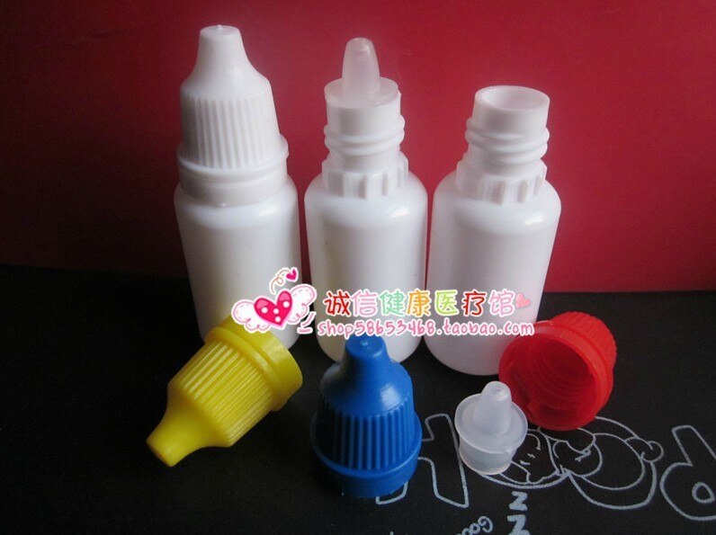 30 pcs 30 ml plastic dropper bottle, clear bottle with Pilfer Proof Cap color cap