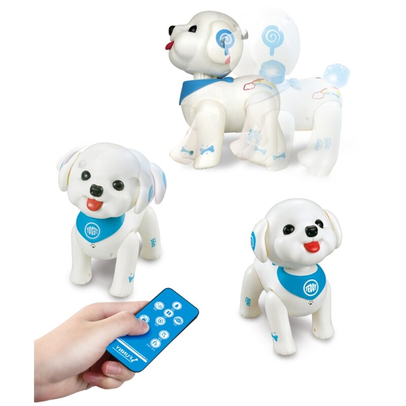 Rc Robot Hond Smart Puppy Teddy Programmeerbare Afstandsbediening Elektronische Huisdier Speelgoed M89C