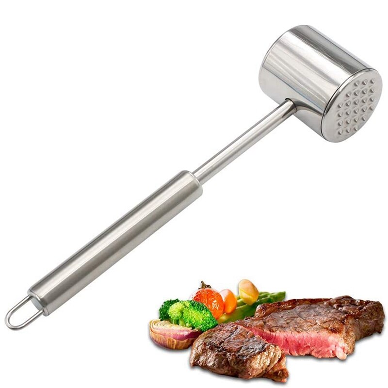 Meat Tenderizer,304 Stainless Steel Meat Mallet for Tenderizing Steak,Beef, Chicken, Iamb and Minced Meat -Dishwasher