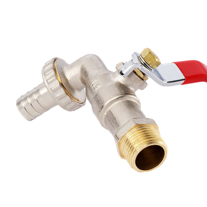 Quick Open Faucet Anti Leaking Brass Single Cold External Thread Washing Machine Faucet Water Tap WWO66