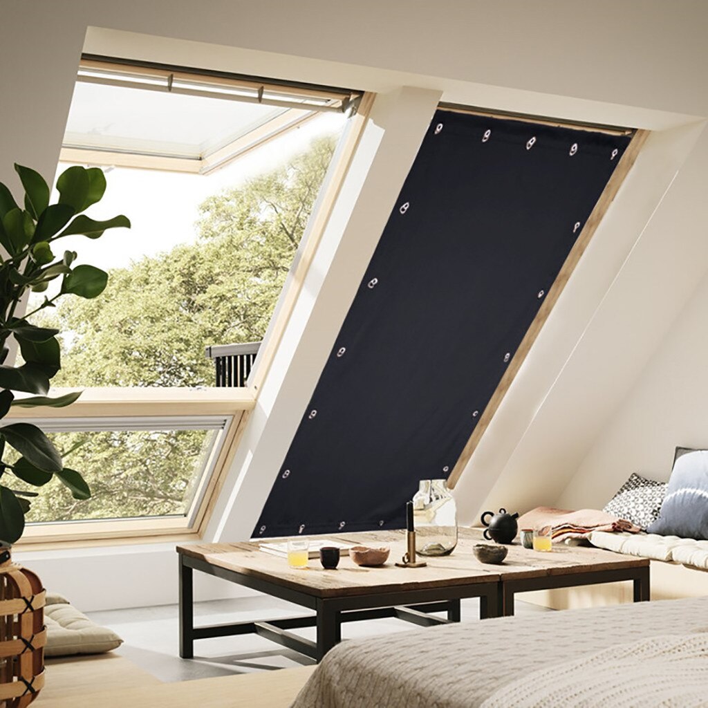 Temporary Blackout Blind Curtain For Window Adjustable Shade Drape Portable For Living Room Home Window Door For Balcony#0702G30