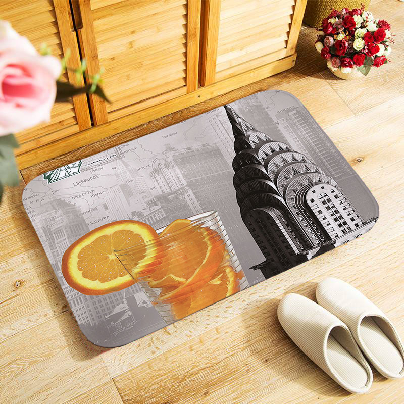 Retro london mobiltelefonboks 40 x 60cm udendørs entré dørmåtte lille område tæppe til soveværelse køkken gang dørmåtte skridsikre dørmåtte: Mu 211