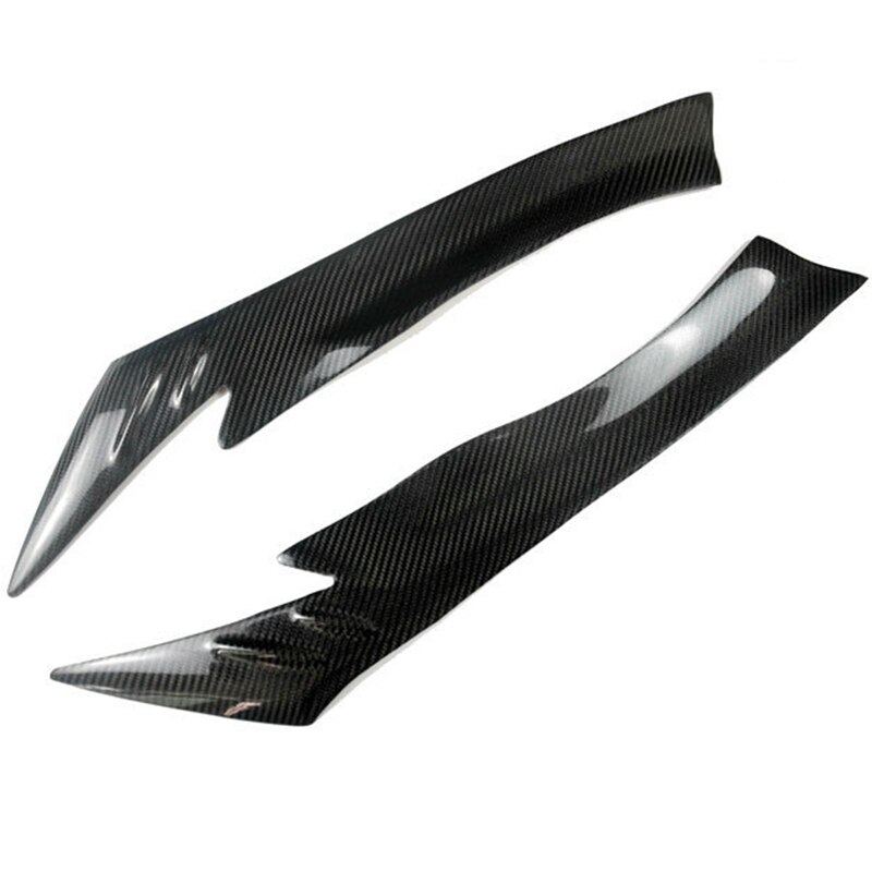 for Mazda CX-5 CX5 Carbon Fiber Front Headlights Eyebrow Lamp Eyelid Cover Sticker Trim