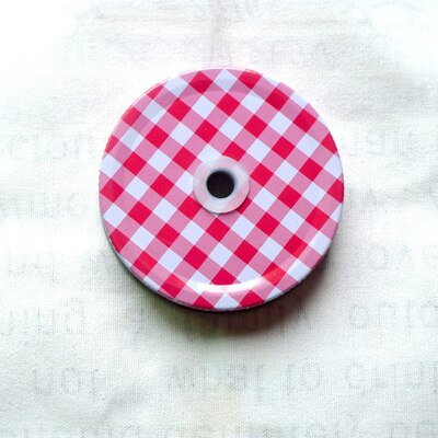 Multi Kleur 7 cm Converteren Standaard Metalen Mason Jar Deksels met Stro Gat Cock Pot Deksel Partij Drinken Levert 10 stks/partij DEC061