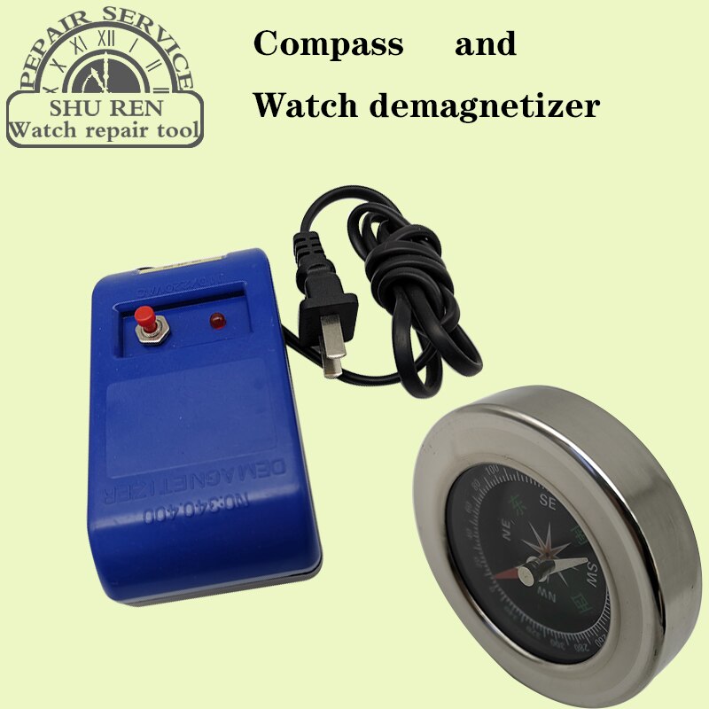 Horloge Demagnetizer, Magnetizer Demagnetizer Tool, Duim Kompas, Kompas Oriëntatieloop, Defamator, Circulaire Kompas