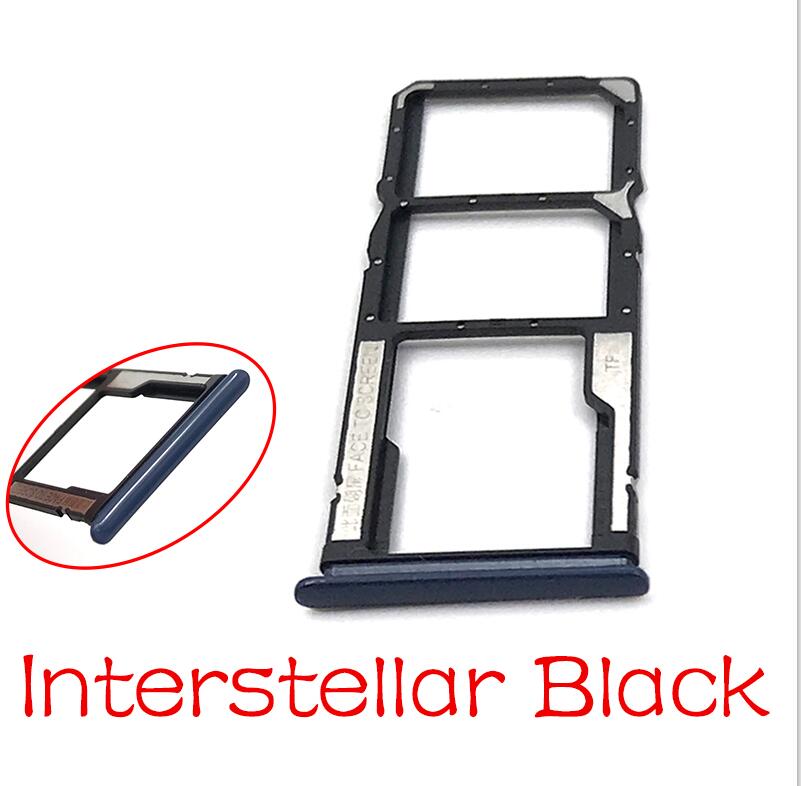 Sim Card Slot Sd-kaart Lade Houder Adapter Voor Xiaomi Redmi Note 9: Black