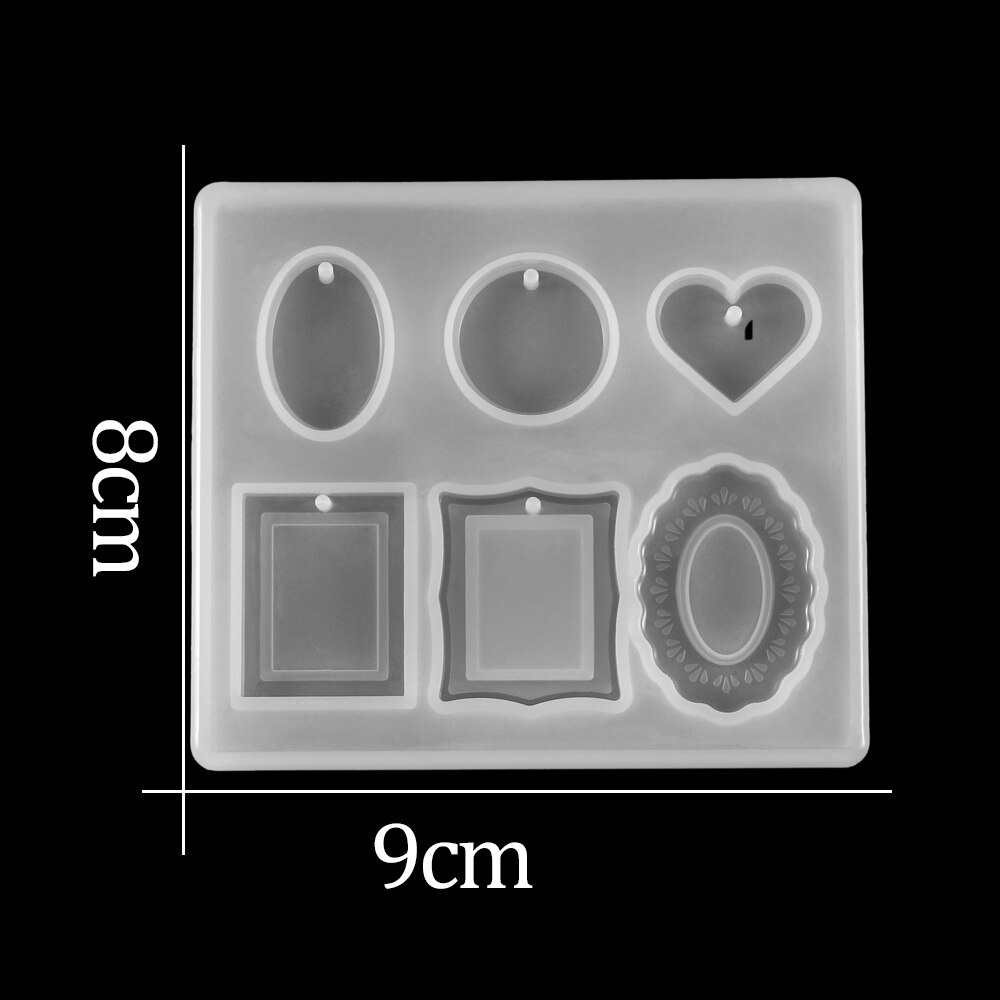 1 Uds gafas botones de silicona de moldes de Epoxy de resina epoxi UV moldes herramientas para la fabricación de la joyería DIY resultados suministros Kits: 4