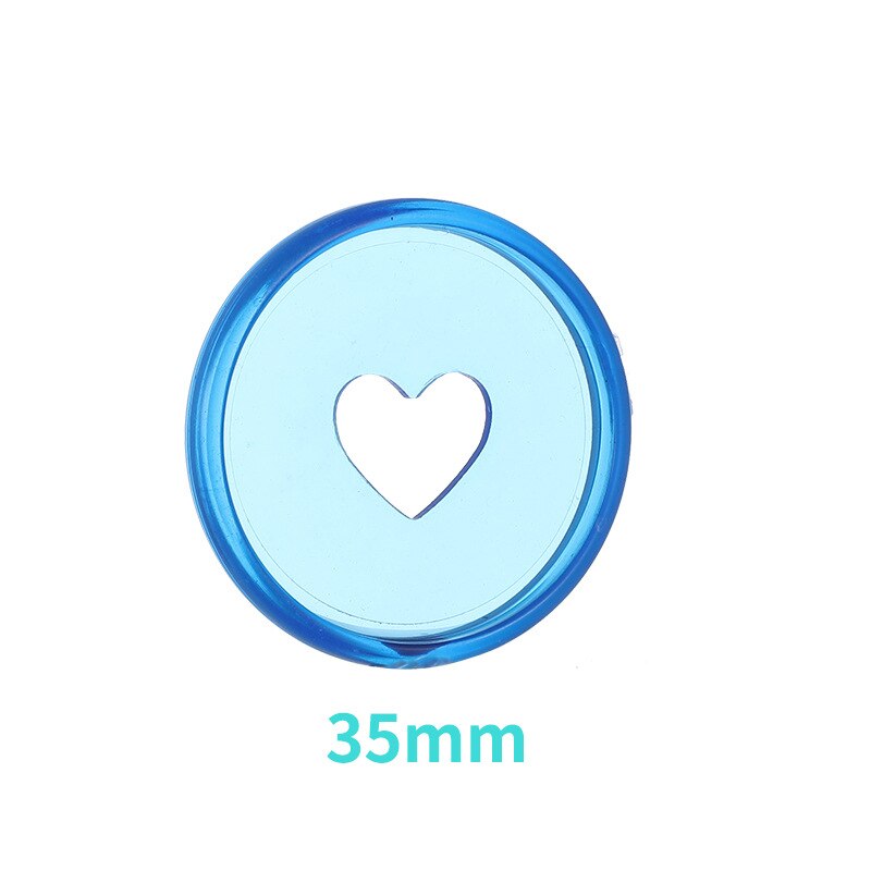 35mm 100PCS color disc loose-leaf button notebook binding ring DIY mushroom hole hand book learning office binding supplies: Blue