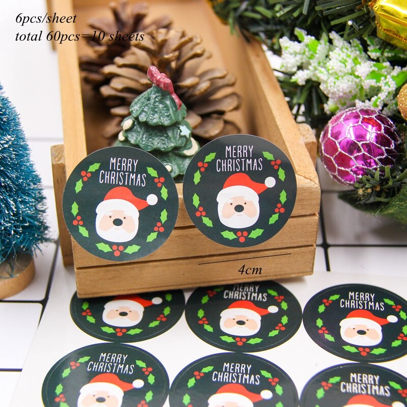 60 stuks bedanklabels stickers labels 4 stijlen feest/bruiloft bedankjes doos tas plakboek gasten inpakbenodigdheden: 60 stuks type o