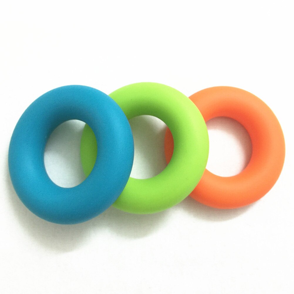 Silicone Strength Finger Hand Grip Muscle Power Training Rubber Ring Exerciser Gym Tools SEC88