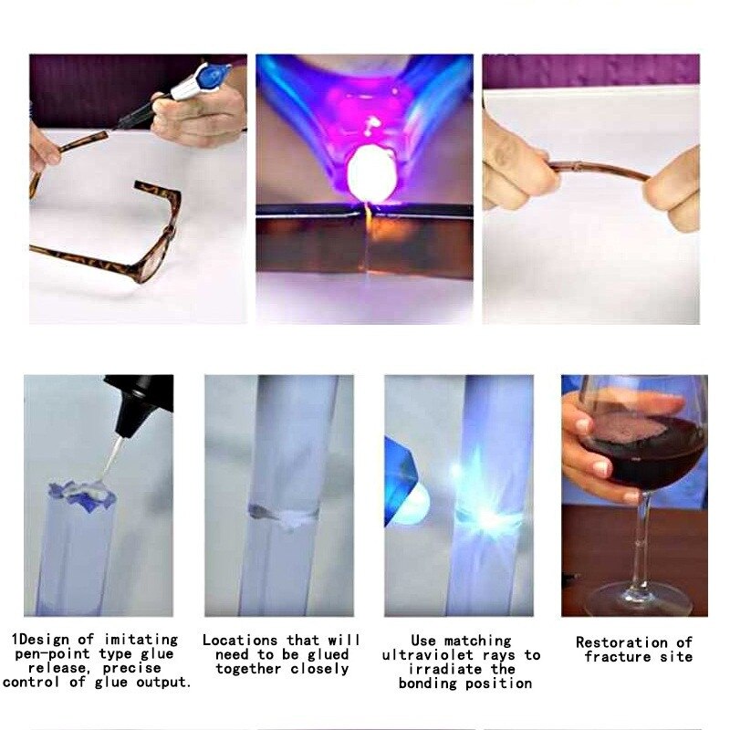 Super Aangedreven Vloeibare Plastic Lassen Uv Licht Mobiele Telefoon Reparatie Tool Met Lijm