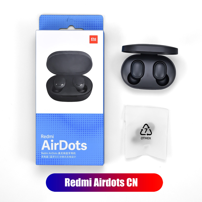 Instock Originele Xiaomi Redmi Airdots Hoofdtelefoon Draadloze Koptelefoon Voice Control Bluetooth 5.0 Ruisonderdrukking Tap Controle IPX4