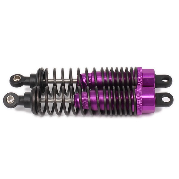 Oil filled Style adjustable 98mm alloy aluminum shock absorber damper for rc car 1/10 buggy truck RCAWD hop-up parts Hsp 2PCS: Purple