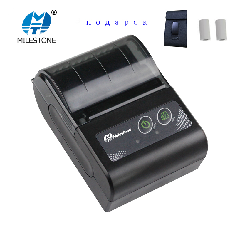 Milestone thermal printer bluetooth bill Android iOS Windows Mini Portable Handheld Receipt Bluetooth MHT-P10