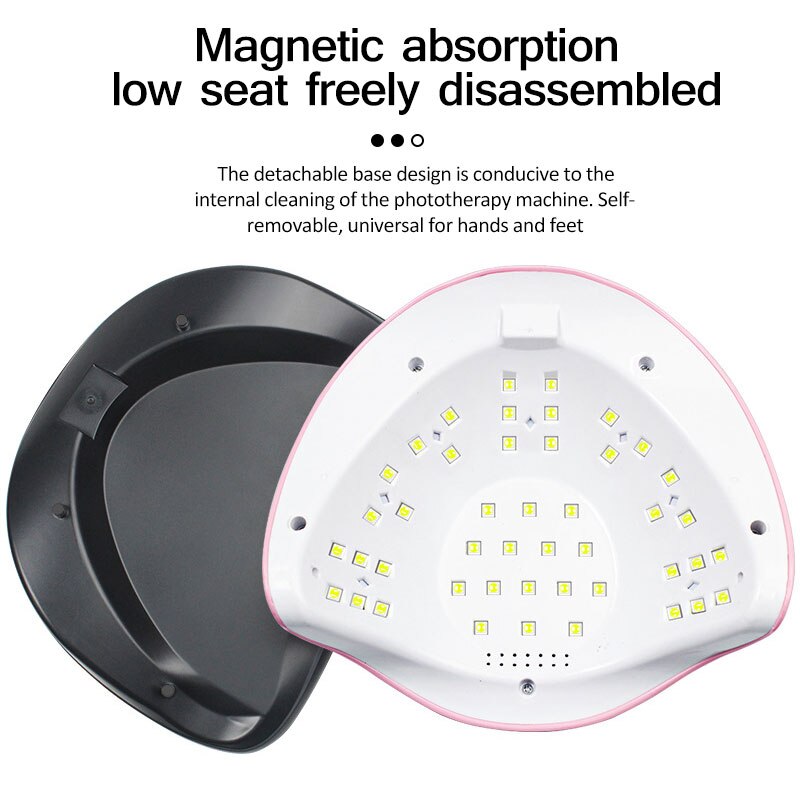 180W Zon M3 Nail Gel Droger Nail Lamp 45LED Uv Lamp Snel Droog Nagellak Drogen Lamp Roze/groen Professionele Manicure Lamp