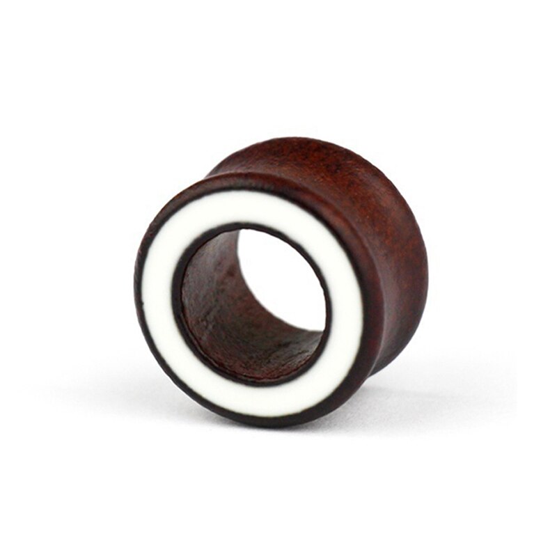 2 Pc Hout Pluggen En Tunnels Flexibele Dunne Oor Tunnel Dubbele Flared Oor Piercing Flesh Tunnel Holle Oor Gauge Expander brancards