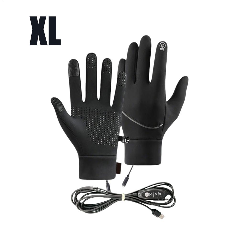USB Heated Gloves Hand Warmer Heated Mittens Gloves Eletric Thermal Heat Gloves Cycling Skiing Fishing Biker Glove Heating Glove