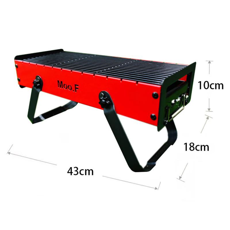 1pc kompakt klein Grill Grill praktisch tragbar Grill Grill Holzkohle