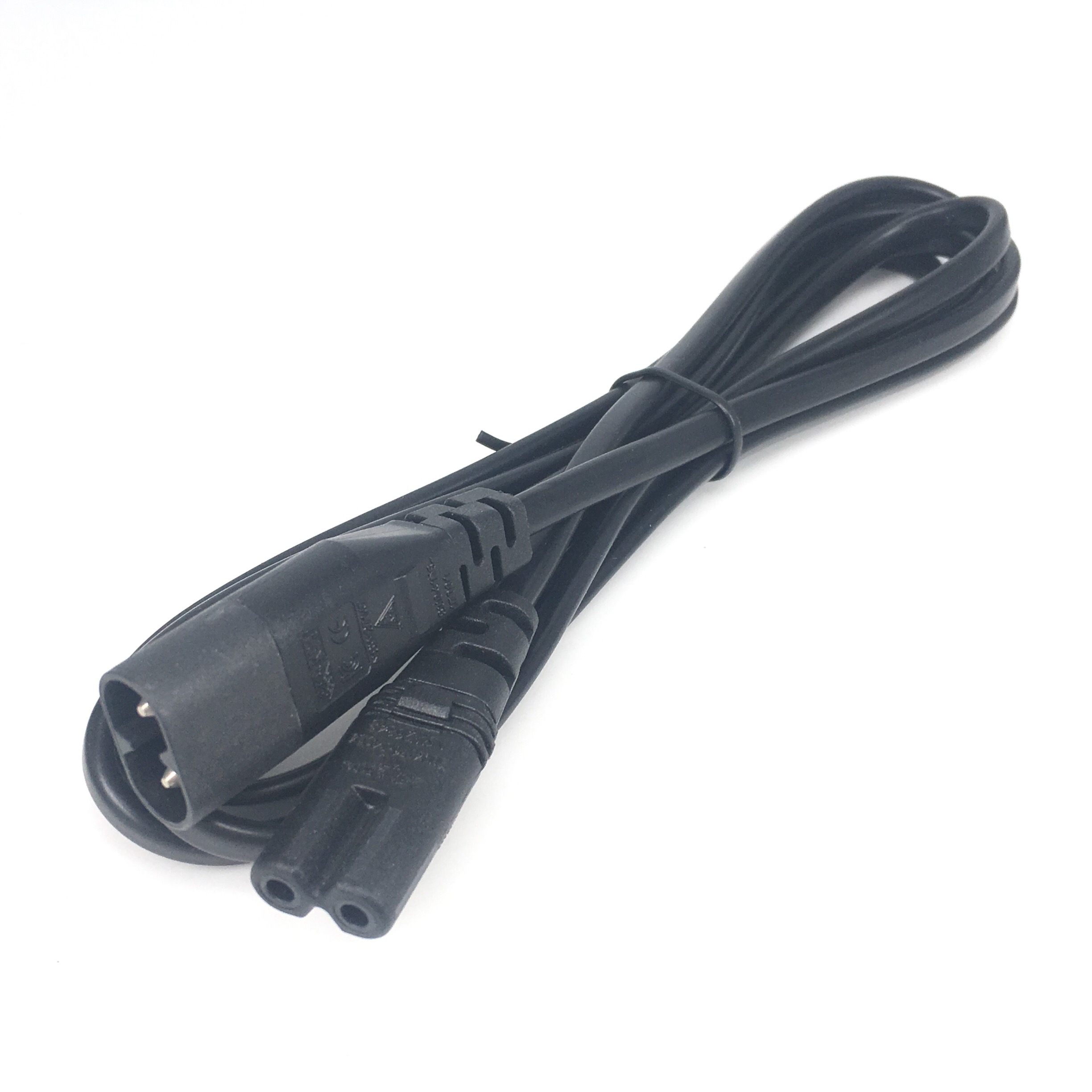 1pc iec 320 2- pinner  c7 hunn til  c8 hann rett opp og ned vinklet ac strømadapter skjøteledning omformer kabel 30cm 3m 5m: 1.8m