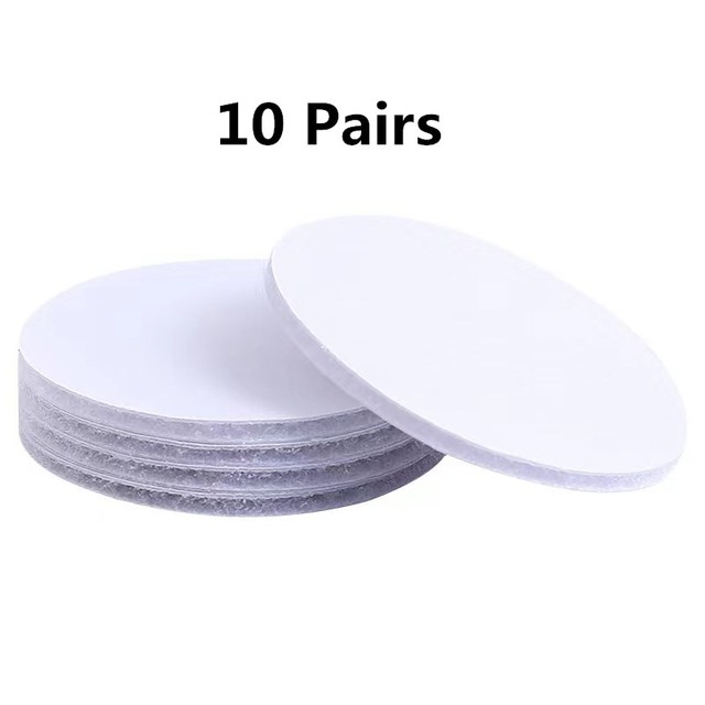 30 Paar doppelseitige selbst klebende Aufkleber mit Klett verschluss selbst klebendes Klebeband Teppich mit festem Patch Anti-Rutsch-Griff: green