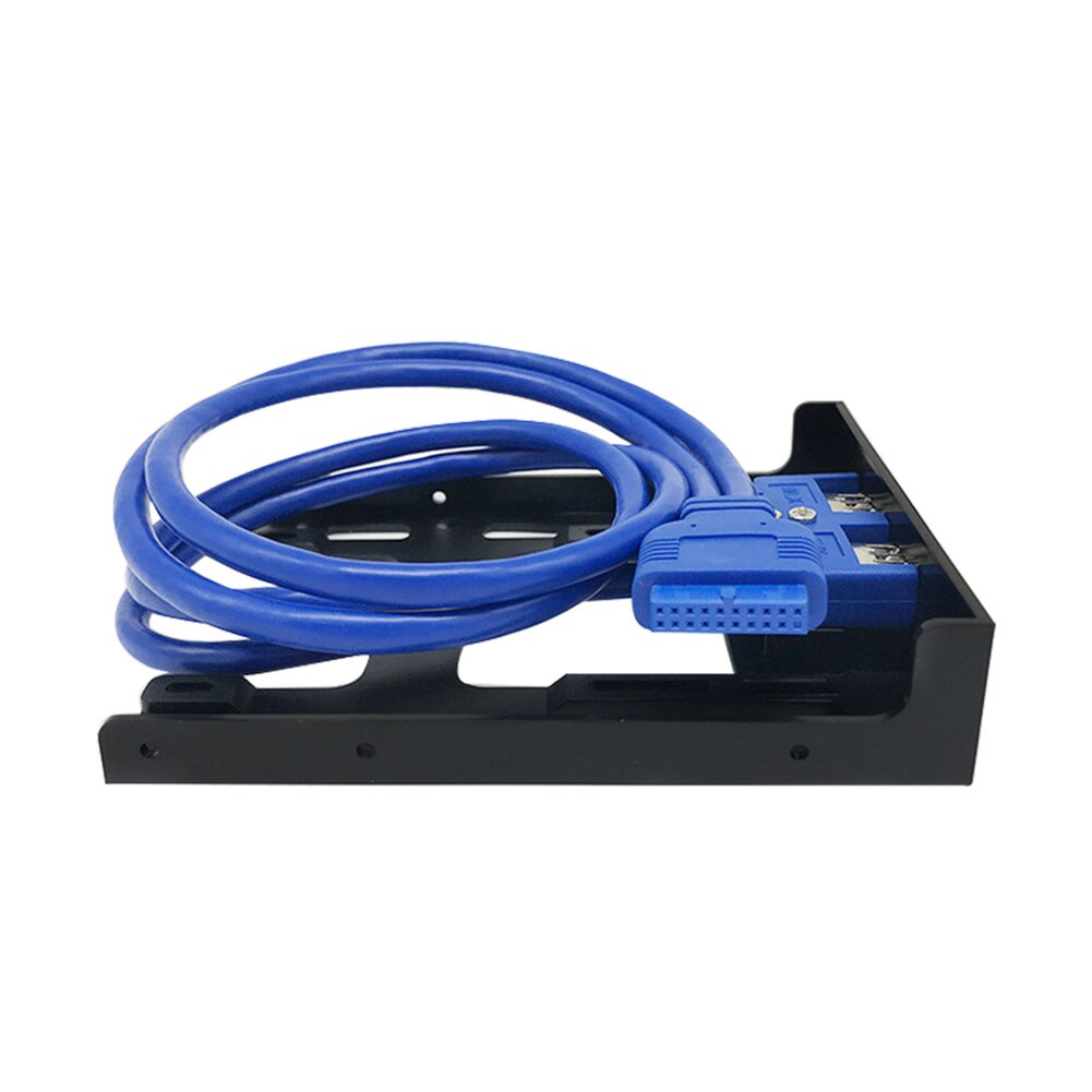 20 Pin Front Panel 3.5 Inches Floppy Bay Adapter Connector Plug And Play High Speed USB 3.0 Hub Expansion Computer