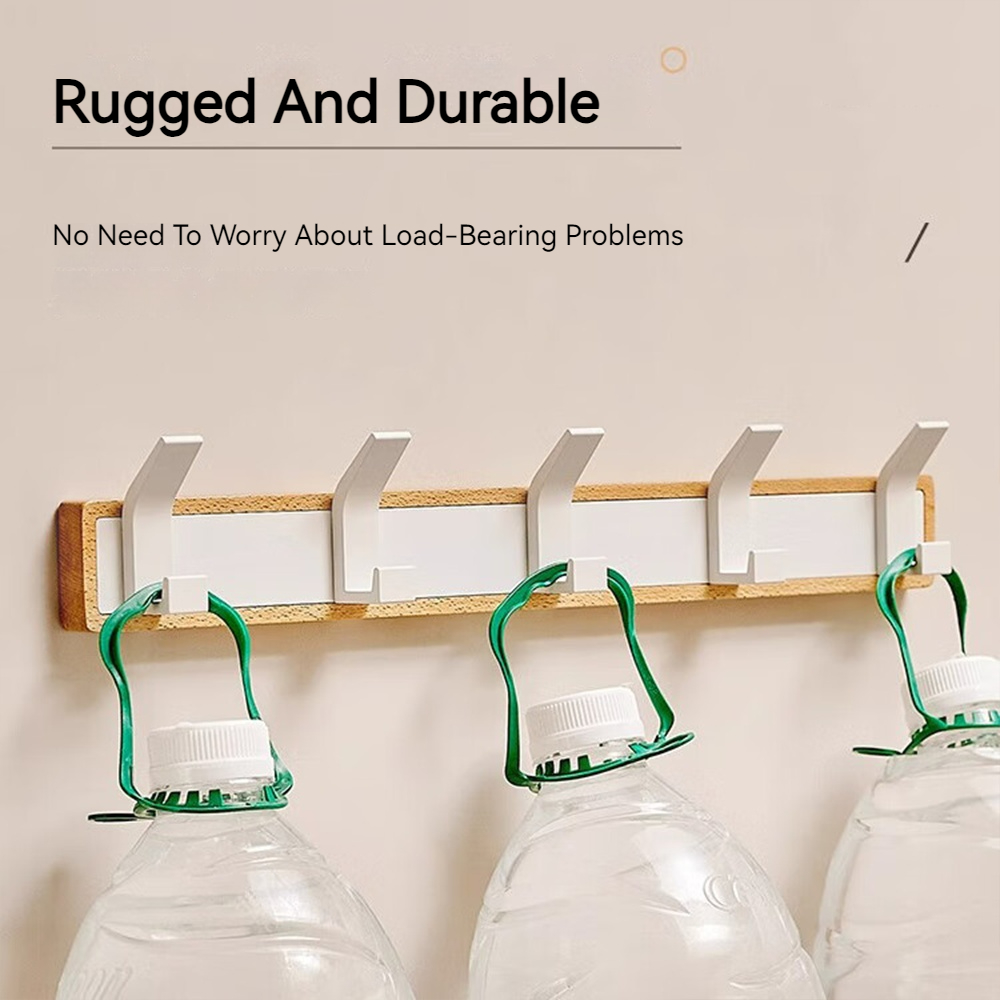 Percheros de pared de madera para dormitorio, vestíbulo de entrada, perchas de almacenamiento de ropa, gancho multiusos, organizador de ropa para chal, almacenamiento para el hogar